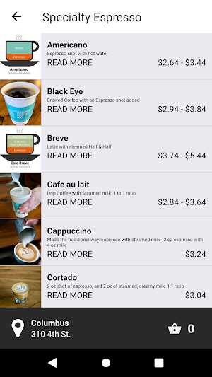 Lucabe Coffee Co. Screenshot 2