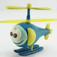 Plasticine helicopter. Ideas and schemes
