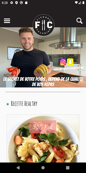 Fitness et Calories Screenshot 0
