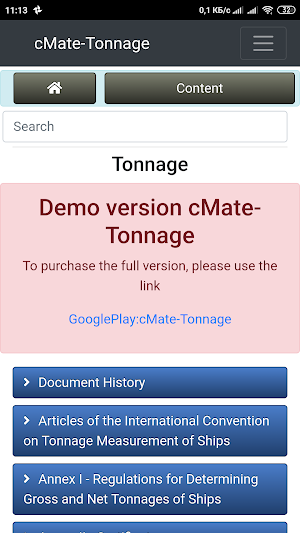 cMate-Tonnage (Demo) Screenshot 0