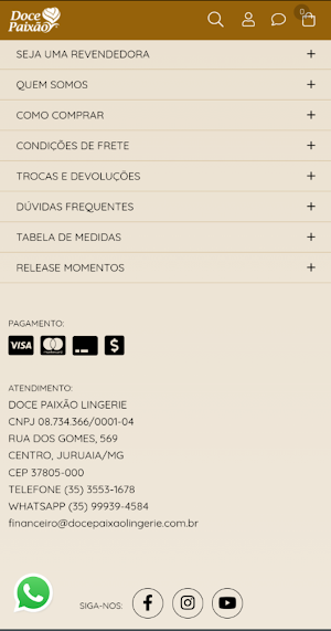 Doce Paixão Lingerie Screenshot 3