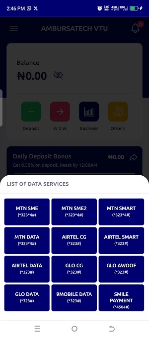 Ambursa VTU Screenshot 1