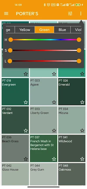 Porter's Paint Colors Screenshot 1