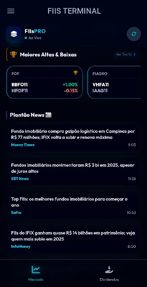 FIIs Pro: Radar de Dividendos Screenshot 3