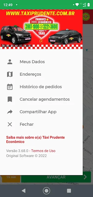 Táxi Prudente Econômico Screenshot 2