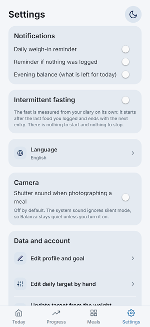 Balanza: photo calorie counter Screenshot 3