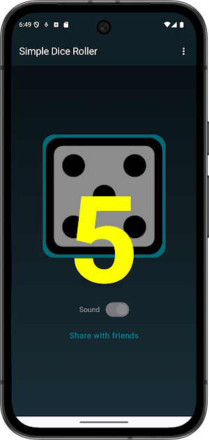 Simple Dice Roller Screenshot 2