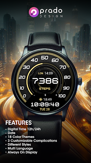 PRADO X141 Digital Watch Face Screenshot 1