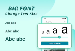 Big Font - Font Size Increaser Screenshot 0