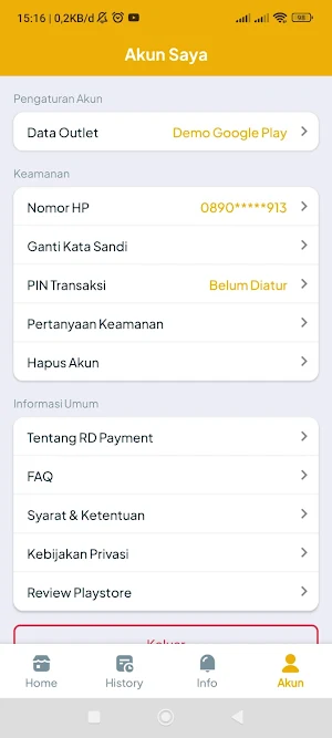 RD Payment Screenshot 0