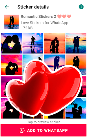 Love stickers for WhatsApp Screenshot 2