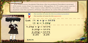 Sol Sys Line Eq   2 Var by Sub Screenshot 3