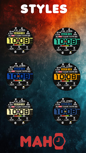 MAHO017 Wear OS Watch Face Screenshot 3