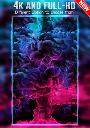 smoke color wallpaper 3d Screenshot 2
