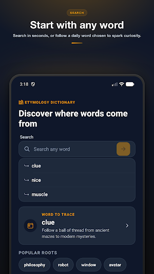 Etymology: Word Origins Screenshot 1