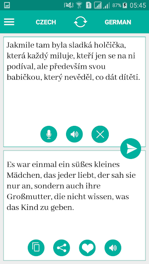Czech German Translator Screenshot 1