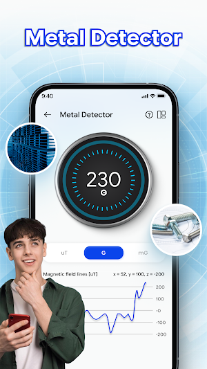 EMF & Metal Detector Screenshot 1