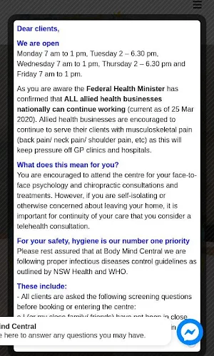 Body Mind Central Screenshot 2