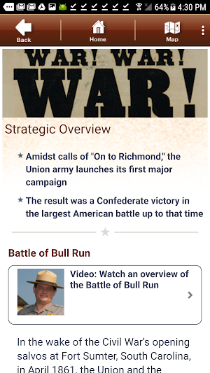 Bull Run Battle App Screenshot 1