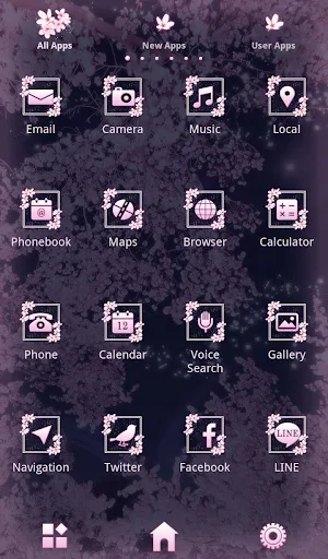 Theme-Sakura Night Fantasy- Screenshot 2
