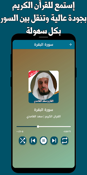 قران كامل سعد الغامدي بدون نت Screenshot 1