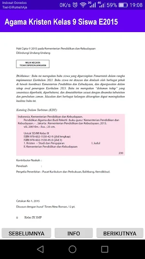Agama Kristen Kelas 9 Siswa E2015 Screenshot 1