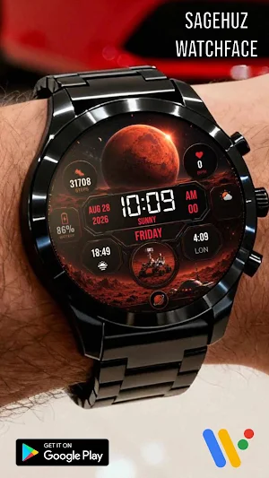 A136 Mars Watch Face Screenshot 0