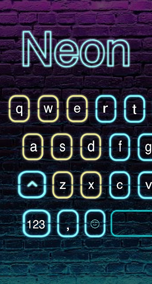 Neon Led Keyboard - blue LED l Screenshot 0
