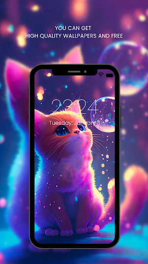 Cute Cat Wallpaper HD Screenshot 2