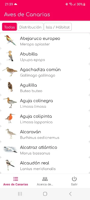 Aves de Canarias Screenshot 0