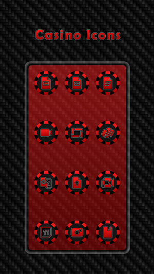 Casino - Red Icons Screenshot 1