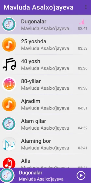 Mavluda Asalxo'jayeva mp3 Screenshot 3