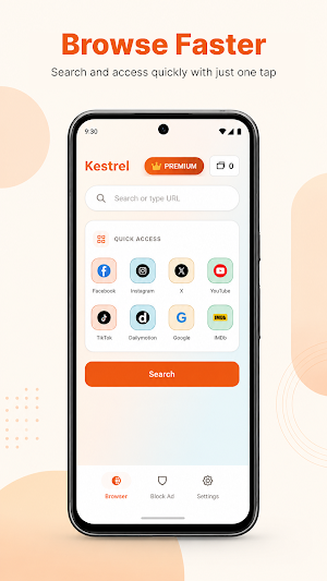Kestrel: Private Browser Screenshot 0