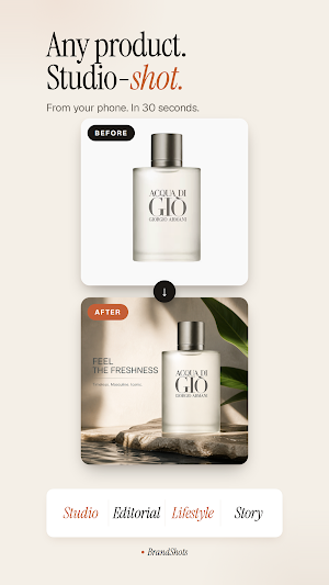 BrandShots: AI Product Photos Screenshot 0