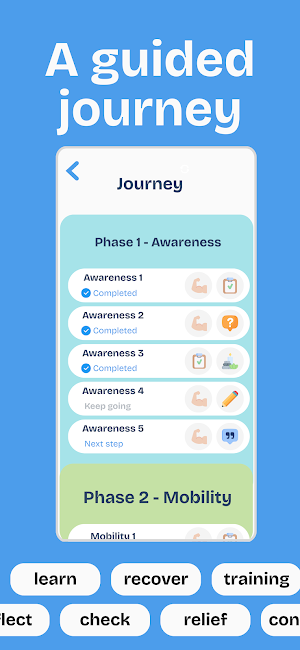 Back Pain Tracker & Exercises Screenshot 1