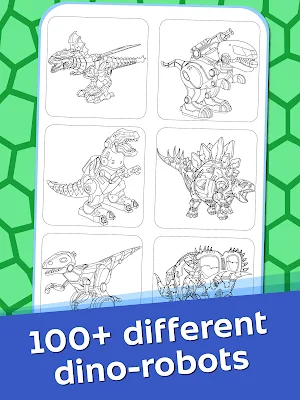 Dino Robots Coloring Book for Boys Screenshot 2