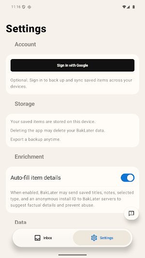 BakLater Screenshot 2