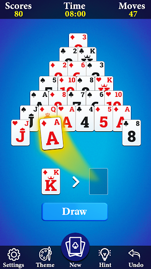 Pyramid Solitaire Screenshot 2