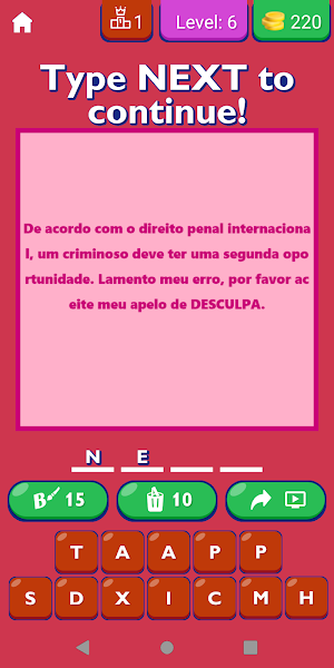 Sorry Quotes In Portuguese App Screenshot 1
