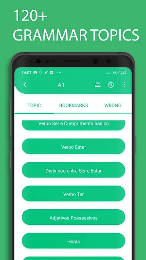 Portuguese Grammar - Free Language Learning Screenshot 1