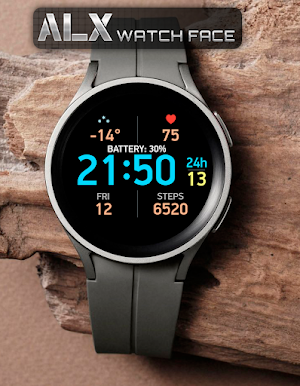 ALX03 Digital Color Watch Face Screenshot 3
