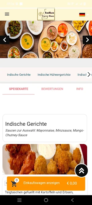 Indien Curry Haus Screenshot 1