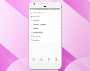 PrestaShop Mobile App Screenshot 1