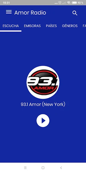 93.1 Radio Amor NY Screenshot 0