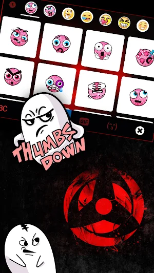 Sharingan Interspace Keyboard Background Screenshot 2