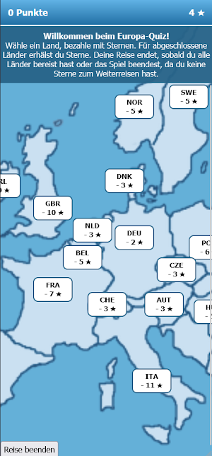 Europa Quiz Screenshot 1
