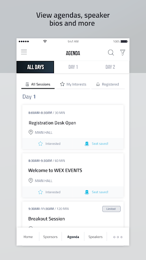 WEX EVENTS Screenshot 0