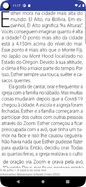 Infantil Missões Português2022 Screenshot 2