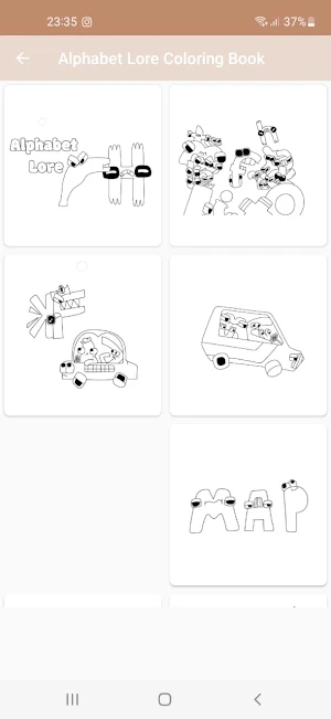 Alphabet Lore Coloring Book Screenshot 2