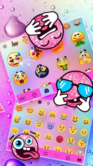 Colorful Waterdrop Keyboard Theme Screenshot 3